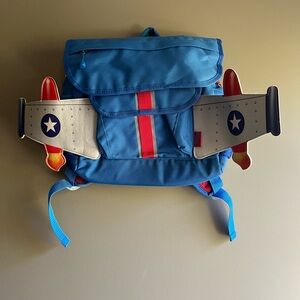 Bixbee Blue Airplane Adventure Backpack